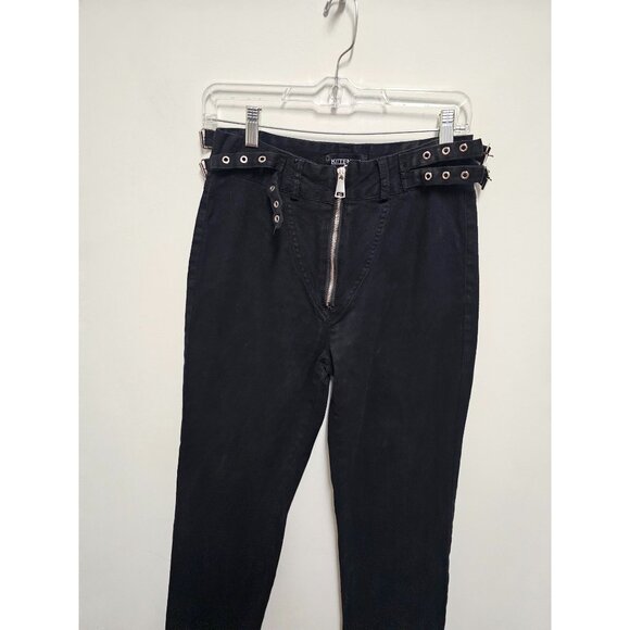 Kittenish Side Buckles Zip up Jeans Size 27 - Picture 4 of 6